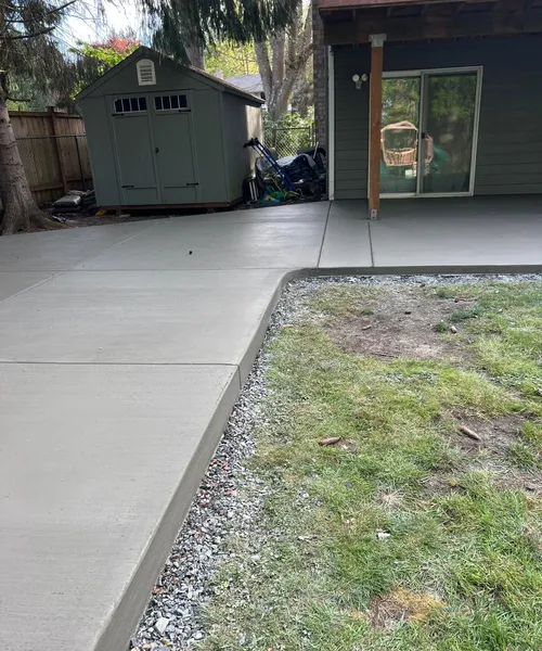 Broom Finish Patio And Sport Court Slab in Bothell 